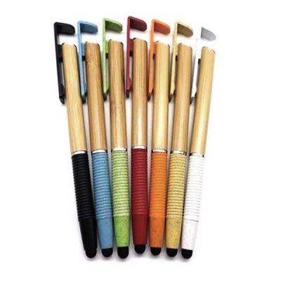 Lapicero Bambu Touch y Porta Celular