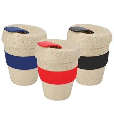 Mug fibra de trigo con silicona