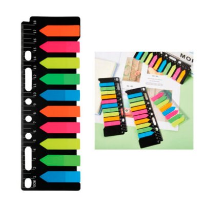 Separador de libros regla post it