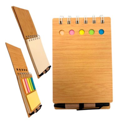 Libreta de notas gaia bambú