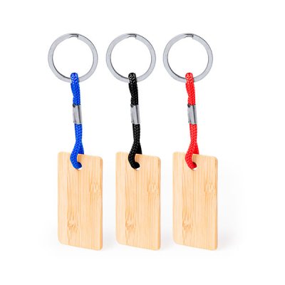 Llavero bambú cordon colores