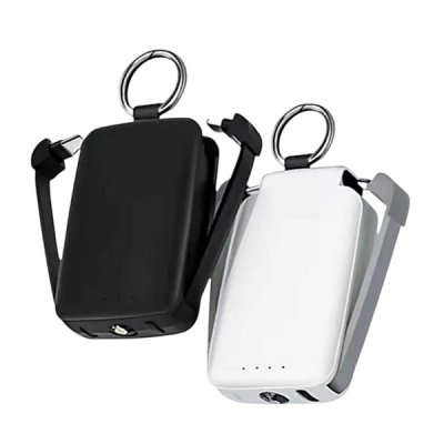 Power bank con llavero linterna