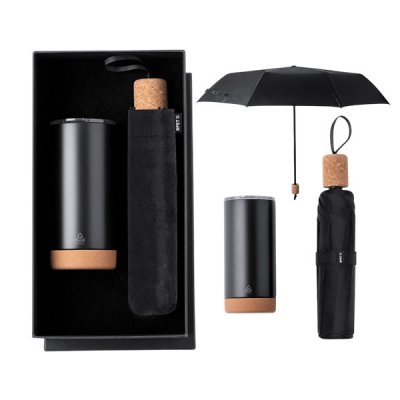 Set Premiun Mug Termico y Sombrilla